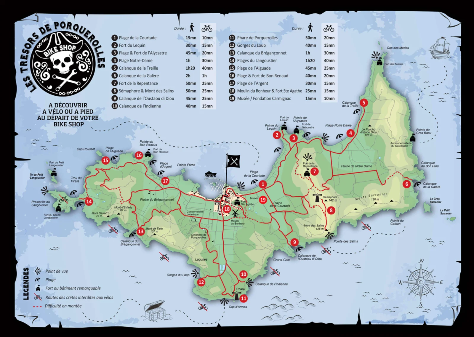Carte Porquerolles